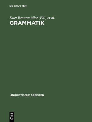 cover image of Grammatik